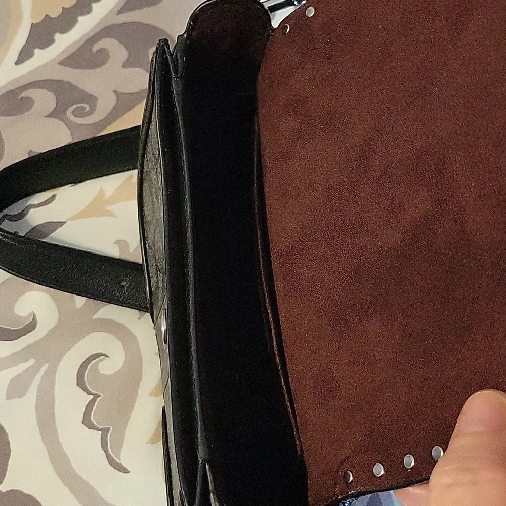 Coach Black and Gray Women's Crossbody Saddlebag NWOT - Picture 7 of 8